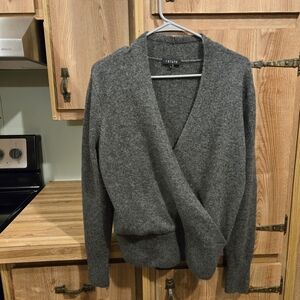 1. State Charcoal Wrap Cardigan